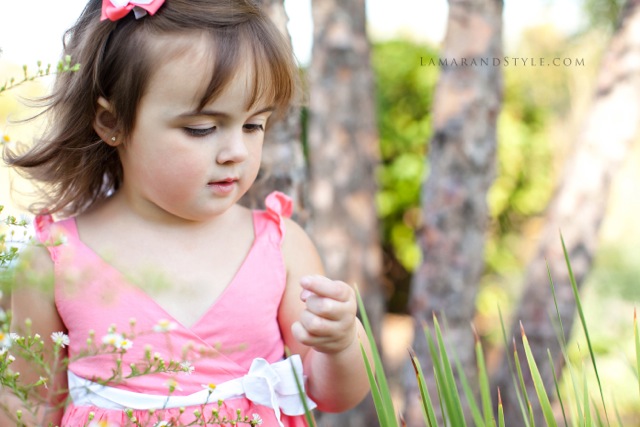 girl with a flower